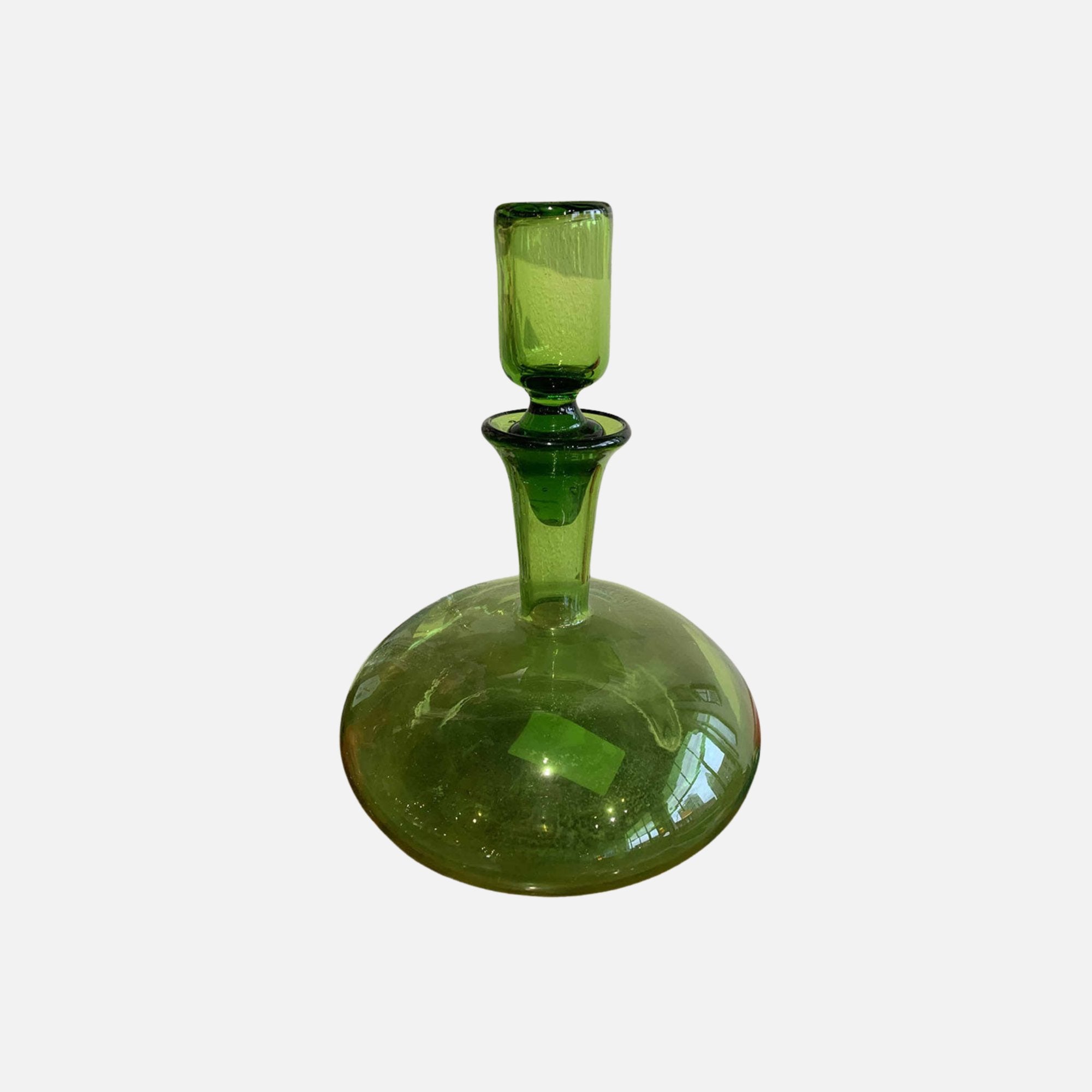 green mcm decanter in a tacoma furniture store serving gig harbor Olympia and university place