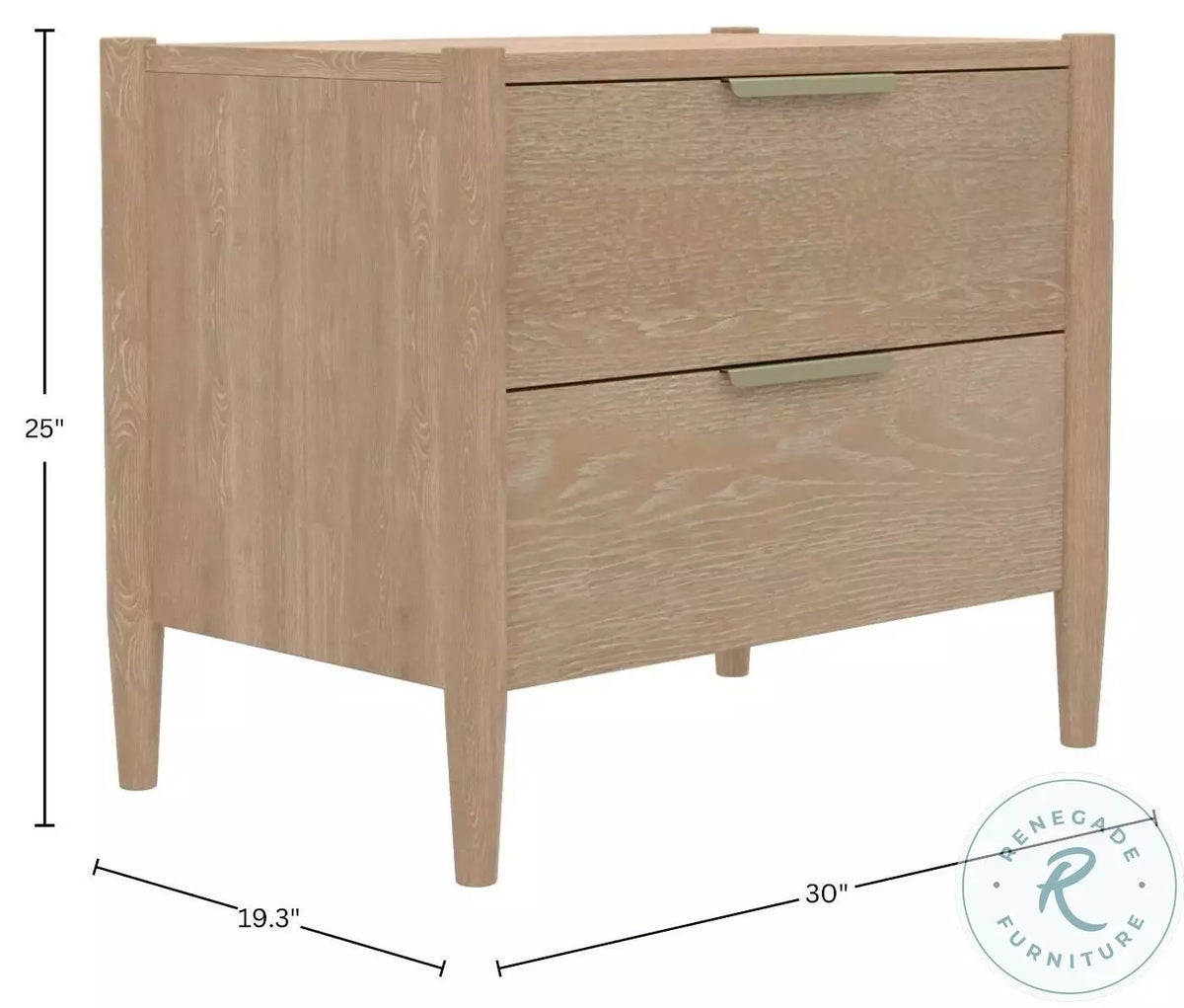 Sinclair nightstand dimension diagram