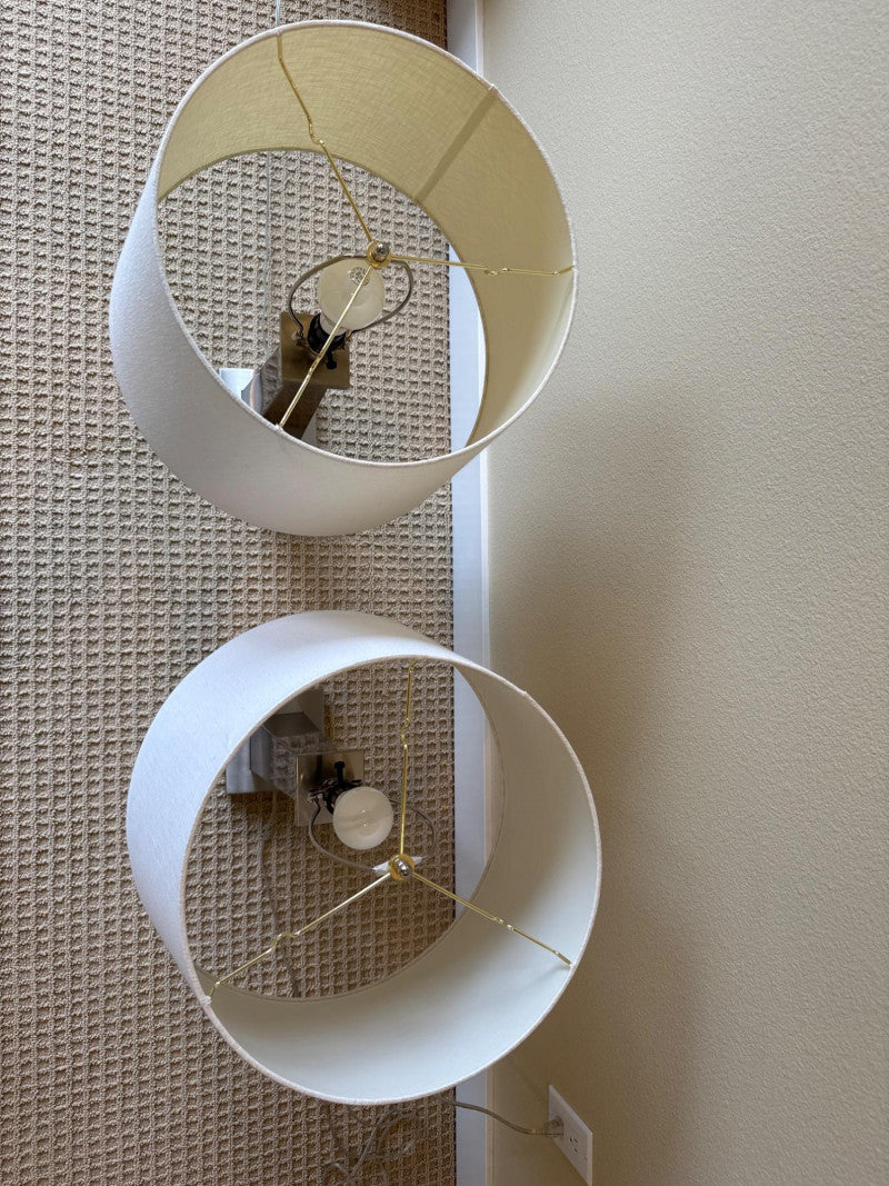 Modern Silver Table Lamps - CN Burman and Co (Pair)