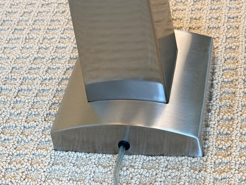 Modern Silver Table Lamps - CN Burman and Co (Pair)
