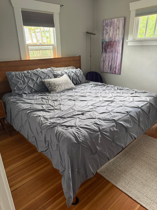 West Elm King Size Wooden Bed Frame