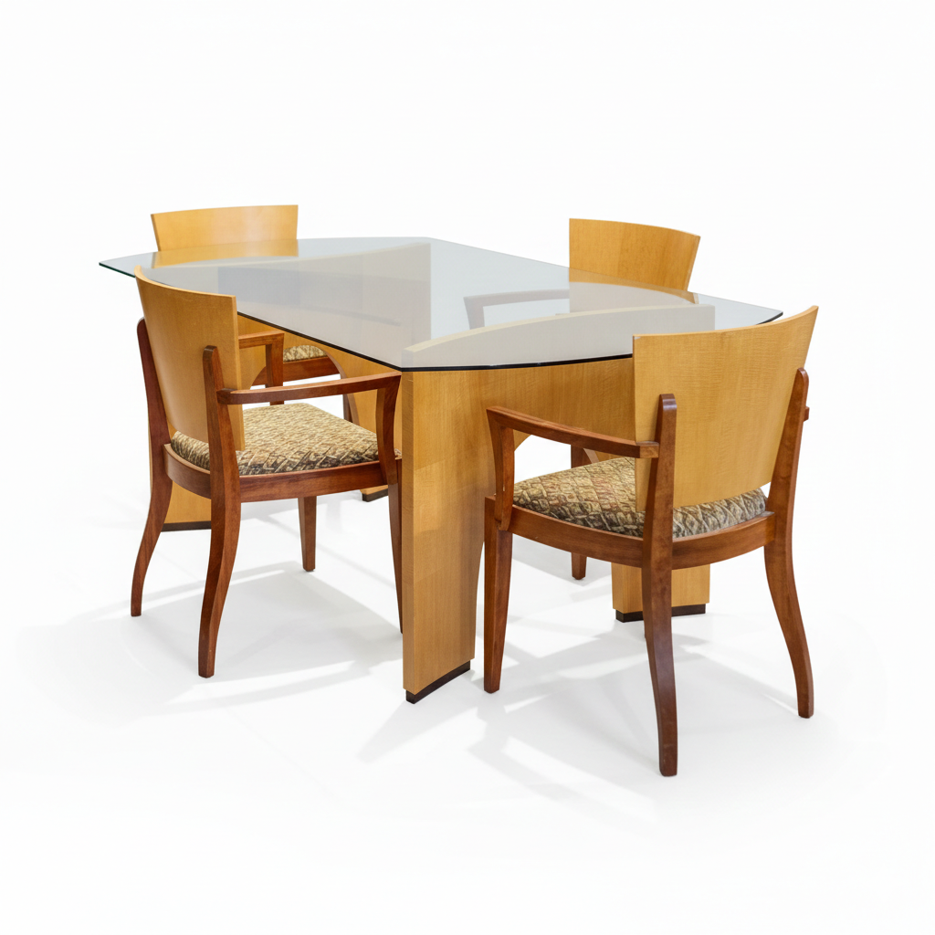 dining set with glass top