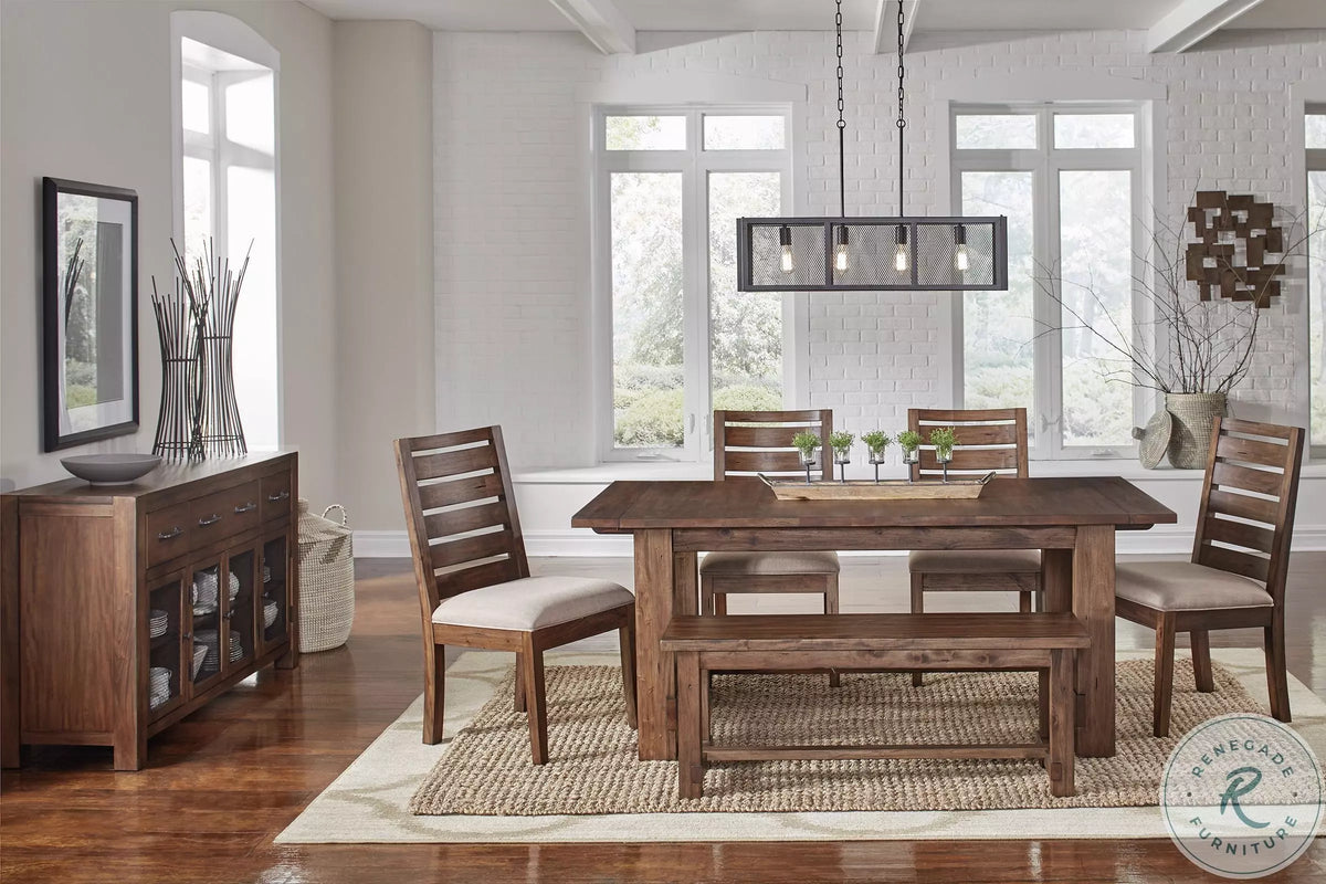 Anacortes trestle table styled in a dining room