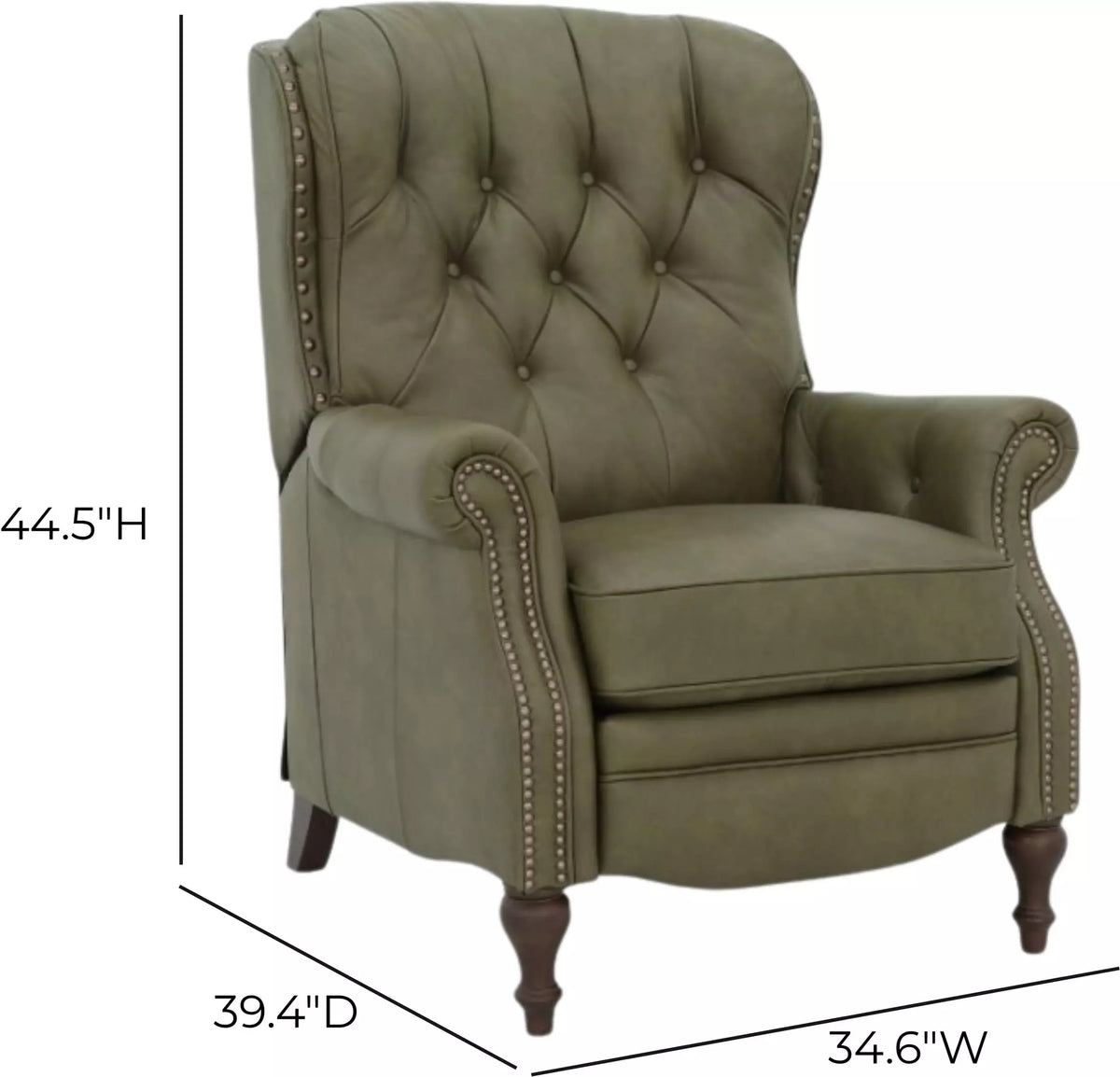 Kendall recliner dimensions diagram