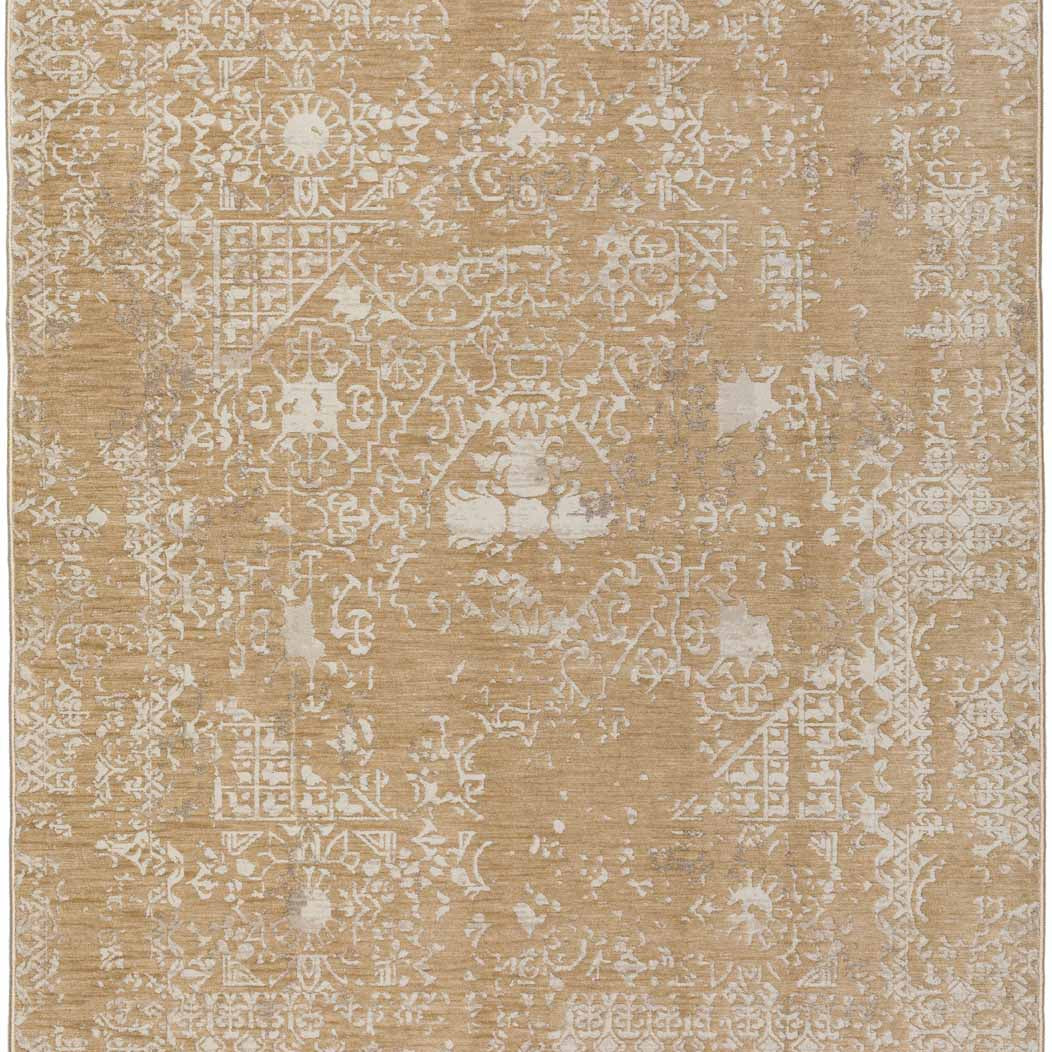 modern and traditional style honey colored beige area rug