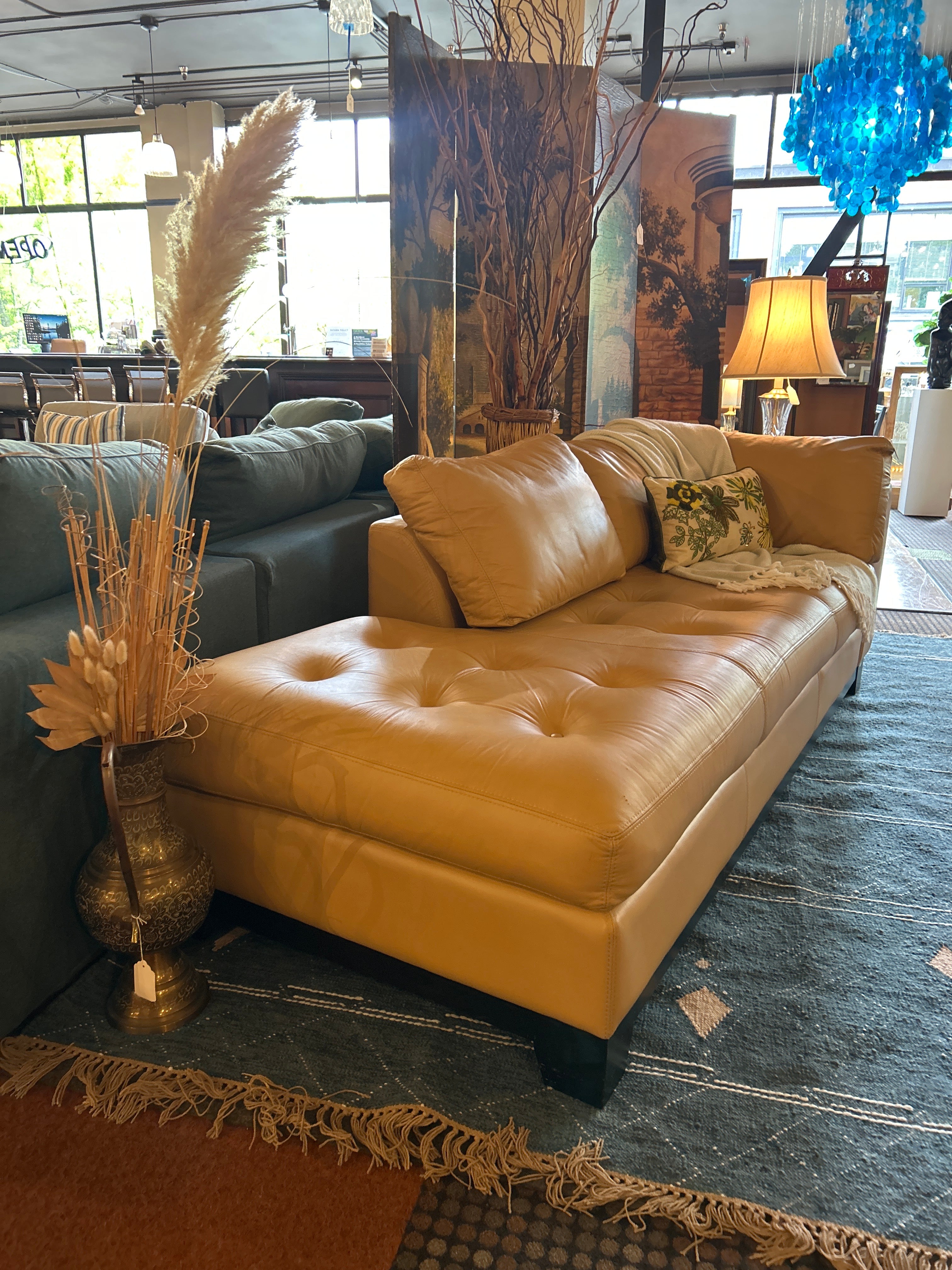remix 2pc tobacco sectional sofa Rincon 2 Piece LAF Loveseat RAF Chaise tight weave slipcover for a traditional style Louis 2pc Sectional
