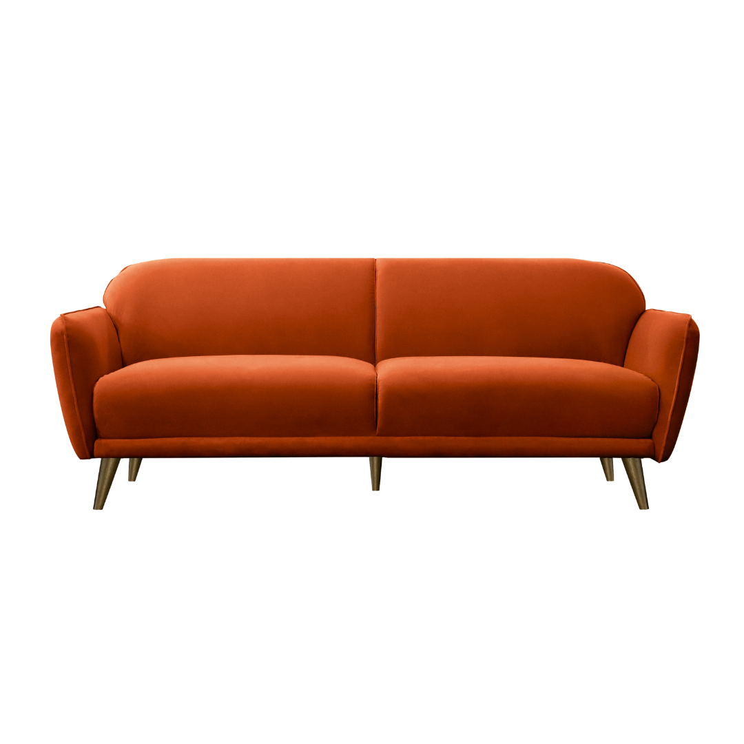 NEW Proctor Rust Orange Sofa 84" W x 35" D x 33" H