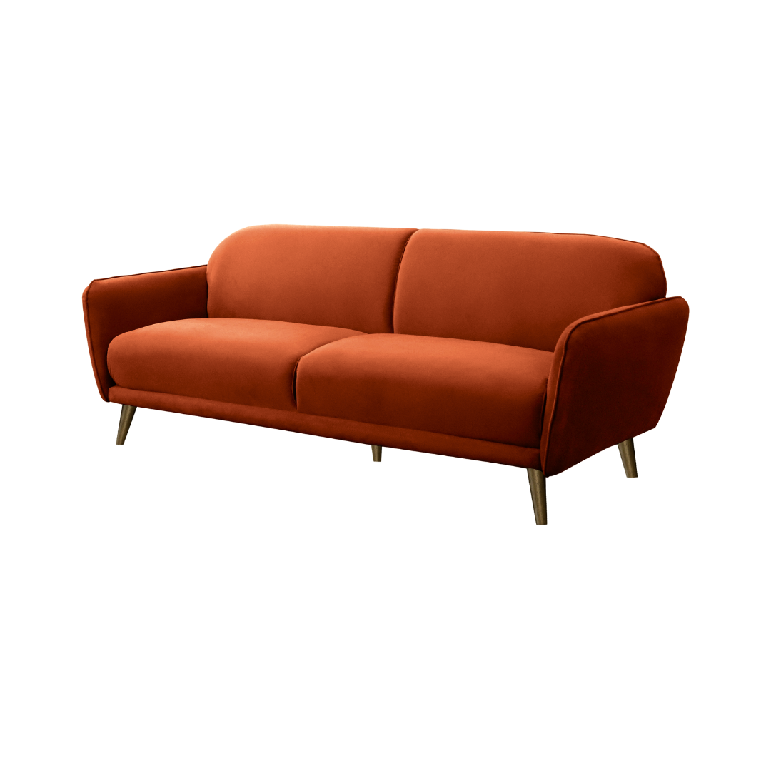 NEW Proctor Rust Orange Sofa 84" W x 35" D x 33" H