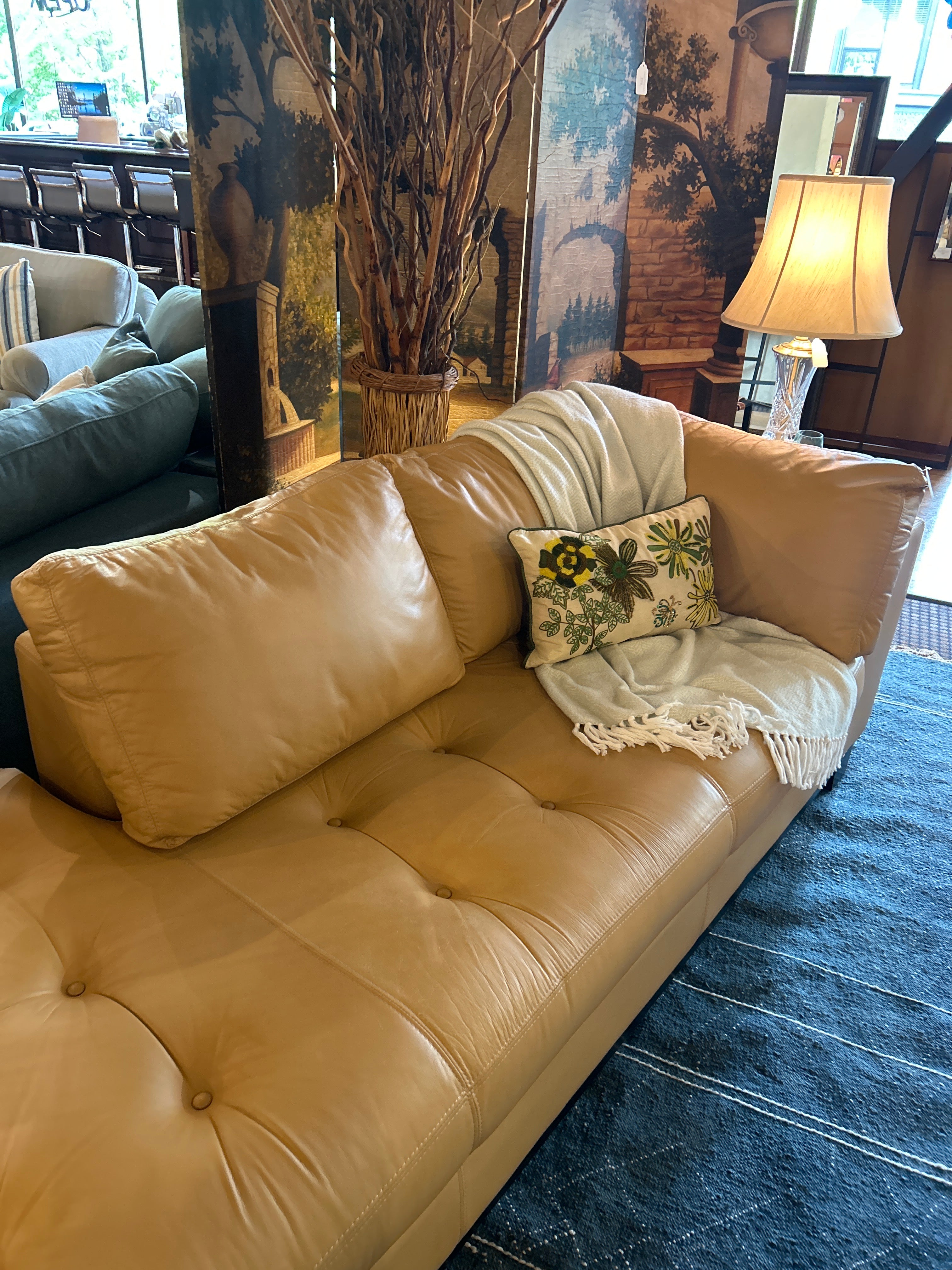 remix 2pc tobacco sectional sofa Paloma III 130" 2-Piece Right-Arm Chaise youll enjoy the high The Couch Company Blue 4