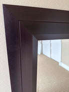 Brown Wood Frame Wall Mirror