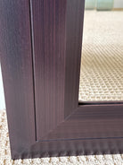 Brown Wood Frame Wall Mirror