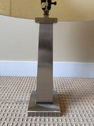 Modern Silver Table Lamps - CN Burman and Co (Pair)