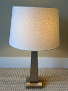 Modern Silver Table Lamps - CN Burman and Co (Pair)
