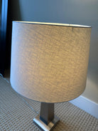 Modern Silver Table Lamps - CN Burman and Co (Pair)
