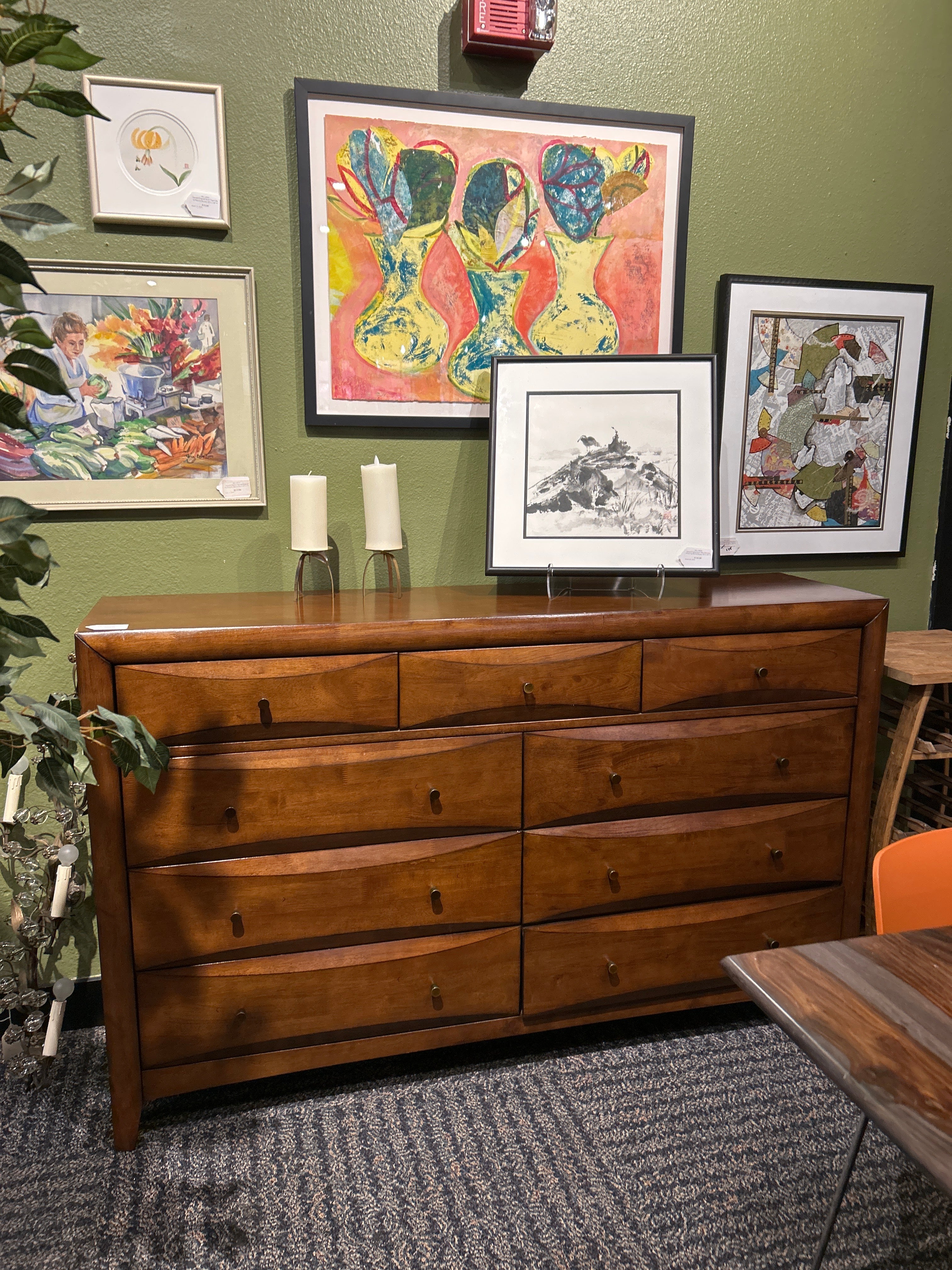 Hilary IV Coaster Maple Dresser 63" W x 17" D x 39" H