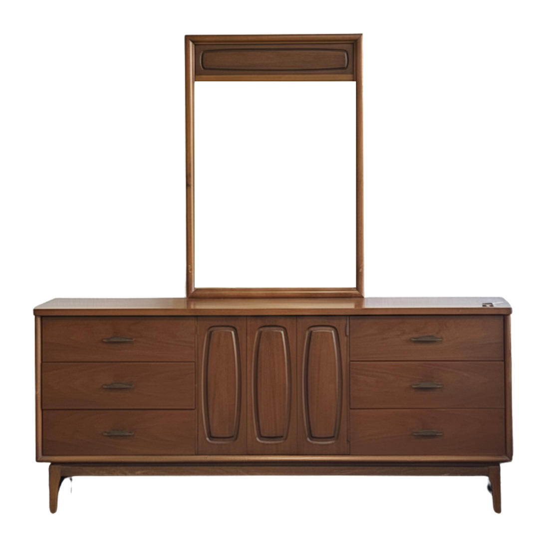 lowboy dresser Broyhill Mid Century Modern Lowboy Dresser 72 3/8