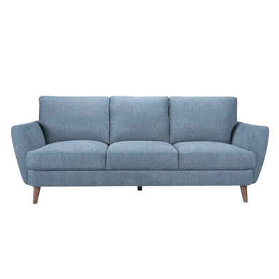 NEW BROOKLYN Gentleman's Fabric Sofa in Denim 85.5" W x 35" D x 33" H