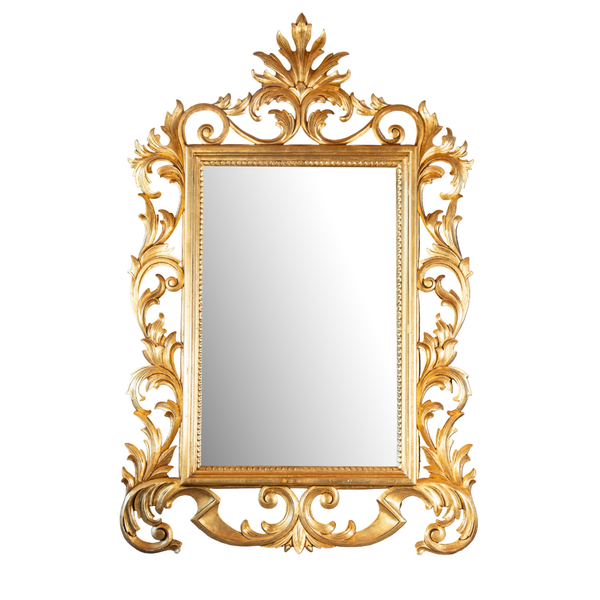 As is)French Rococo Gilt Gold Mirror 60