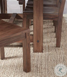 Anacortes trestle table peg and finish detail