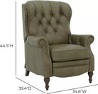Kendall recliner dimensions diagram