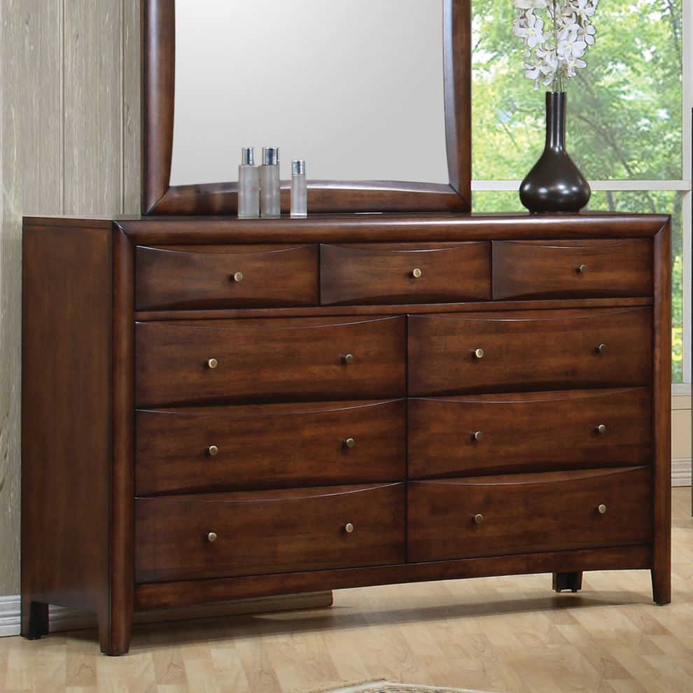 Hilary IV Coaster Maple Dresser 63" W x 17" D x 39" H