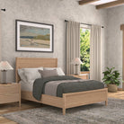 Sinclair natural panel bed, front view