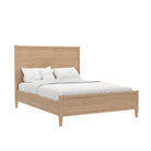 Sinclair natural panel bed styled in a bedroom