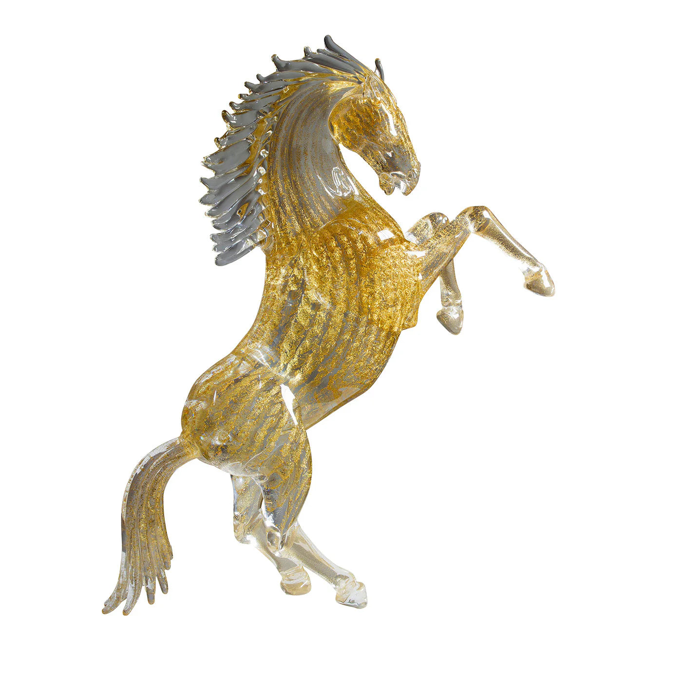 Genuine Zanetti Murano Venice Rearing Stallion w/ original receipt