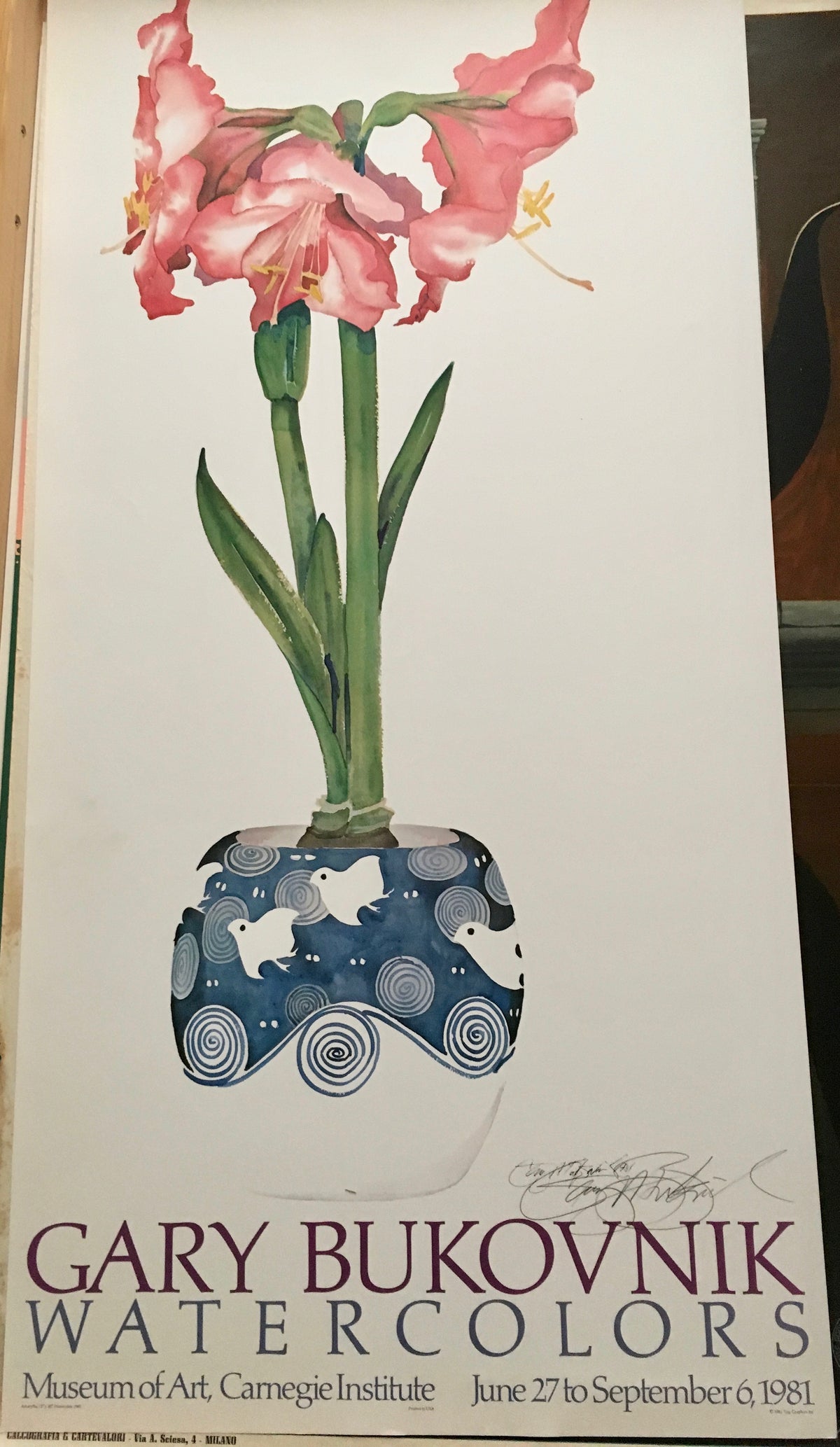 Gary Bukovnik Watercolors Carnegie Institute 1981 Artist Signed 